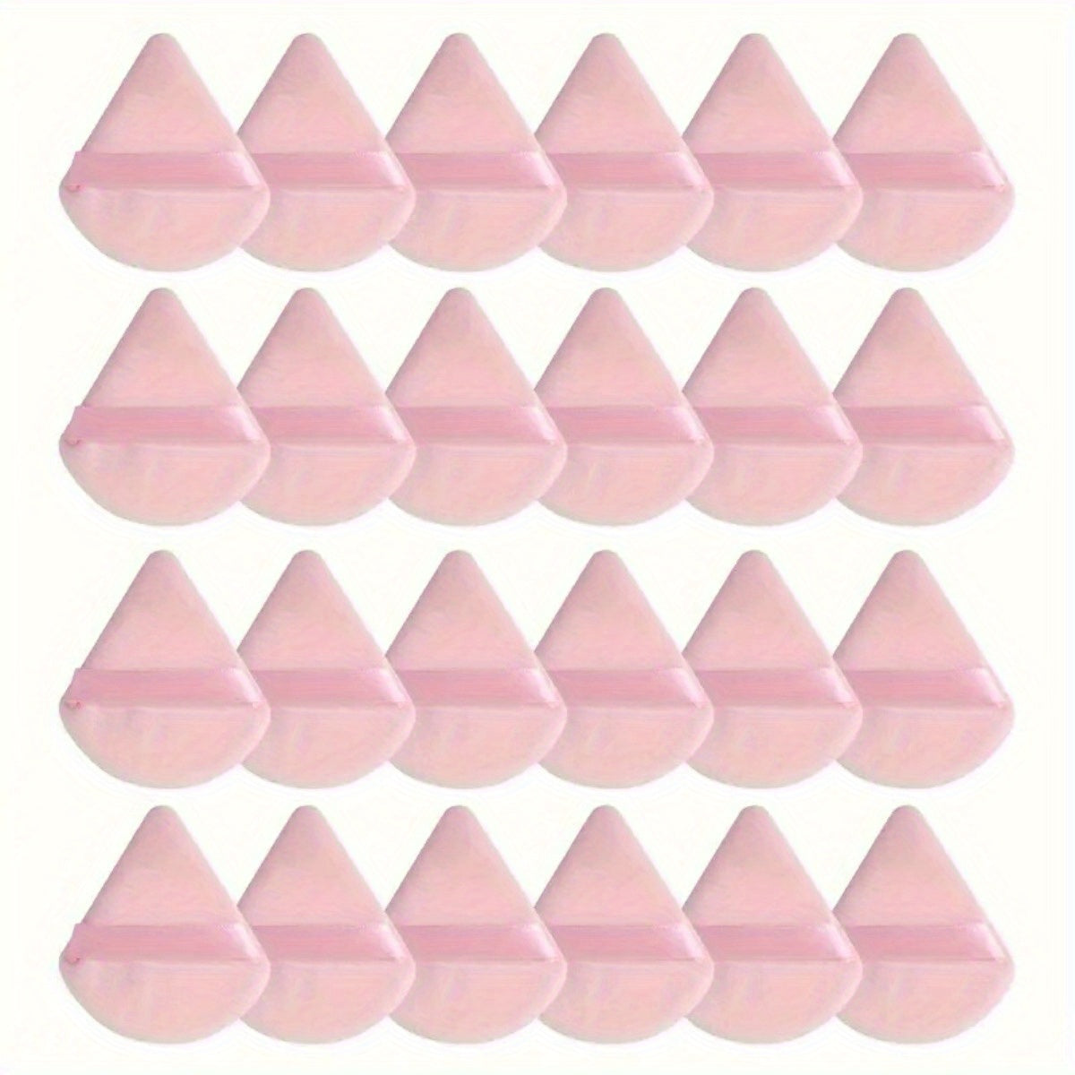 11/25pcs Reusable Triangular Makeup Sponges & Beauty Blenders - Soft Plush, Fragrance-Free, 3 Colors (Black/White/Pink) for Foundation, Powder, Blush - Gentle on Normal Light Beige, Face & Body Use, Makeup Sponges for Blendin