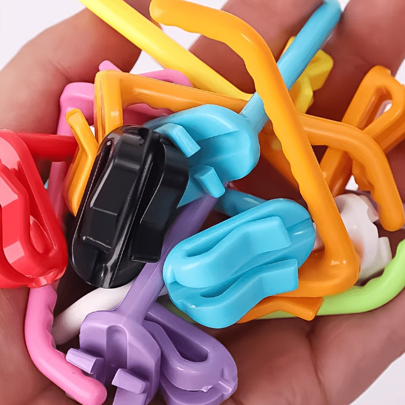 20pcs Polished Plastic Hooks for Wire Mesh Panels - Easy Install, Hanging Solutions for Home, Supermarket & Market Displays, Retail Stores, Warehouses and Home Use, Utility Hooks