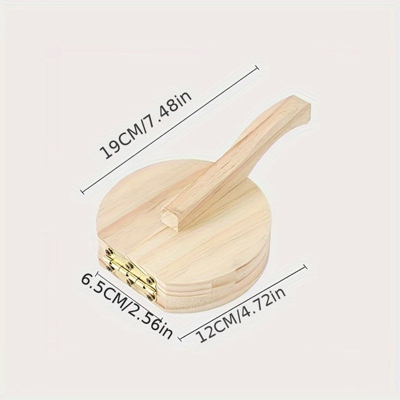 Manual Pasta Maker & Dough Cutter - Heavy-Duty Recycled Wood Construction with Ergonomic handle, Non-Slip surface - for Homemade Pizza, Pasta, Dumplings, Pie Crusts - Kitchen Tool for Home &, Pasta Making Tools, Dumpling Form