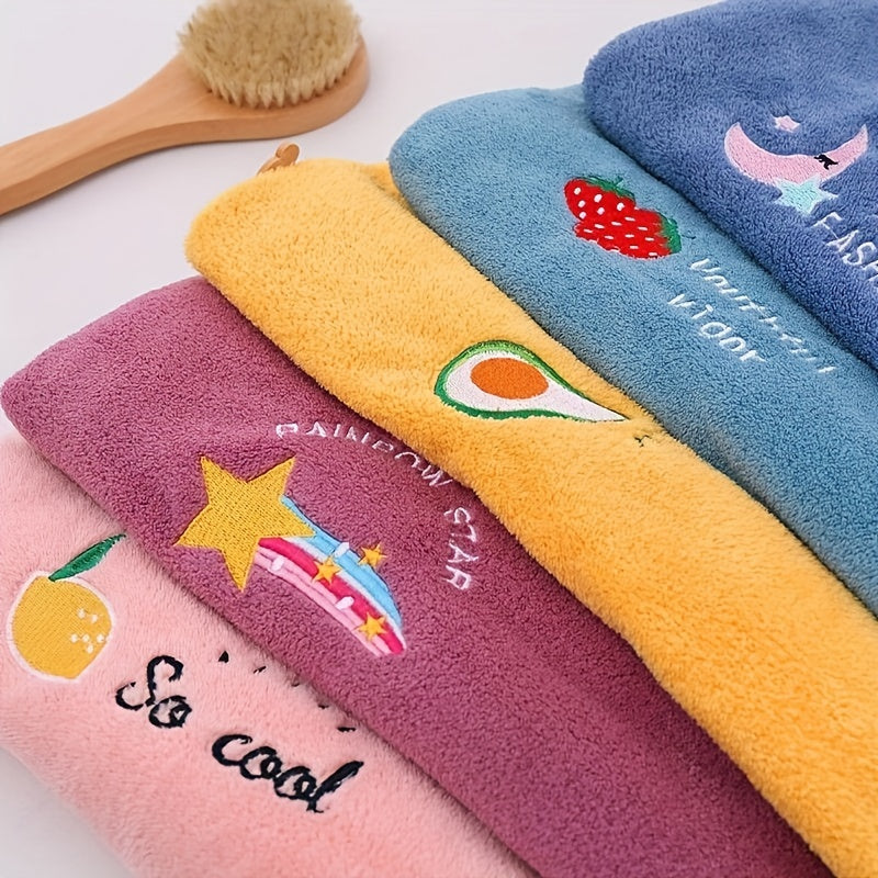 1pc Magic Microfiber Hair Drying Towel - Quick Dry Shower Cap Turban for Women & Girls, Soft Polyester Fiber Bath Hat, Super Absorbent Lady Head Wrap with Button Closure, Shower Cap for Hair Drying