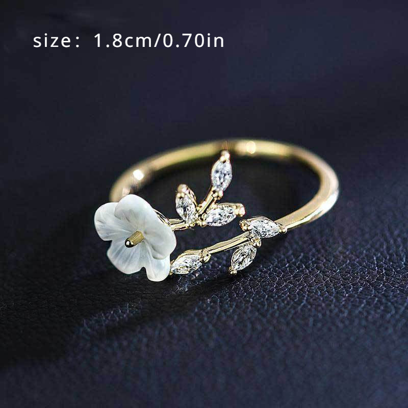 Creative Flower Leaf Ring