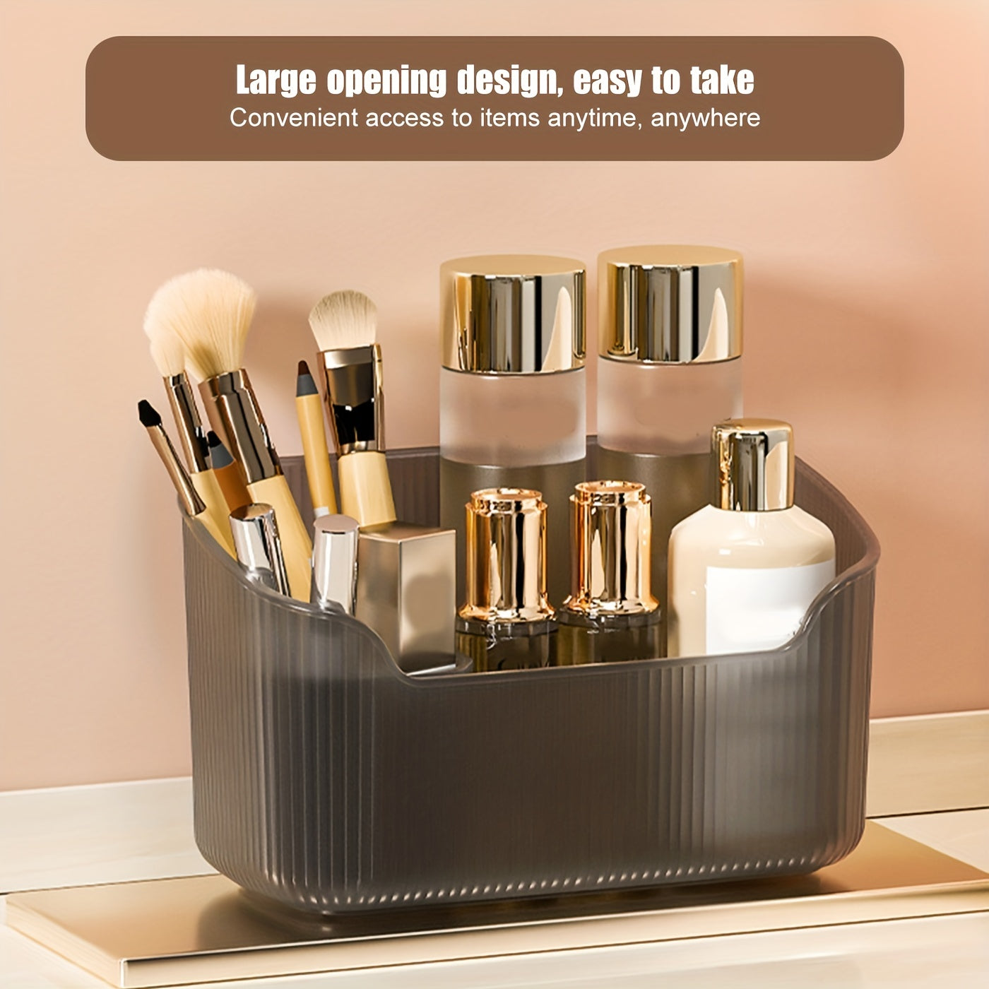 Cosmetic Storage Box - Multi-Compartment Makeup Organizer