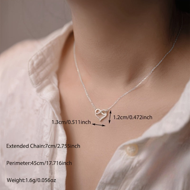 Women's Necklace - Elegant Heart Pendant with KC Golden Plating, Delicate Chain for Valentine's Day, Anniversary, Birthday - Everyday & Special Occasion Jewelry Gift for Her