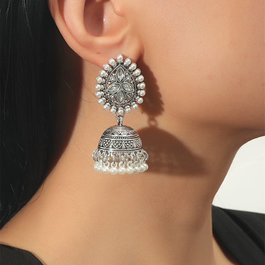 Eastern Bollywood-Inspired Waterdrop-Shaped Earrings for Women