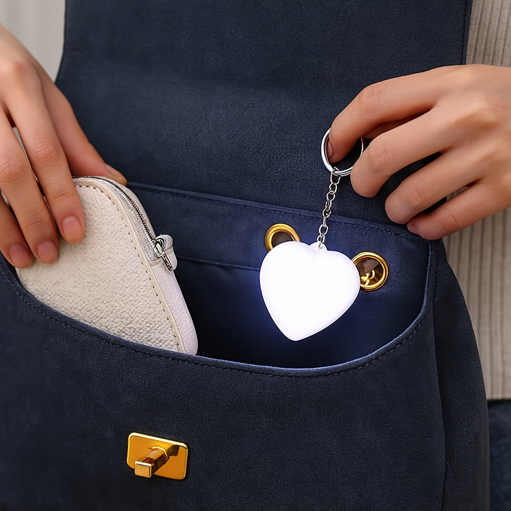 Auto Sensor Purse & Handbag Light | Heart/Round Night Lamp Gift for Women, Moms Smart Bedside Decor with Multi-Shape Options, Nightstand Lamp, Handbag Accessory, Decorative Lighting, Round Nightlight, Durable Construction, En