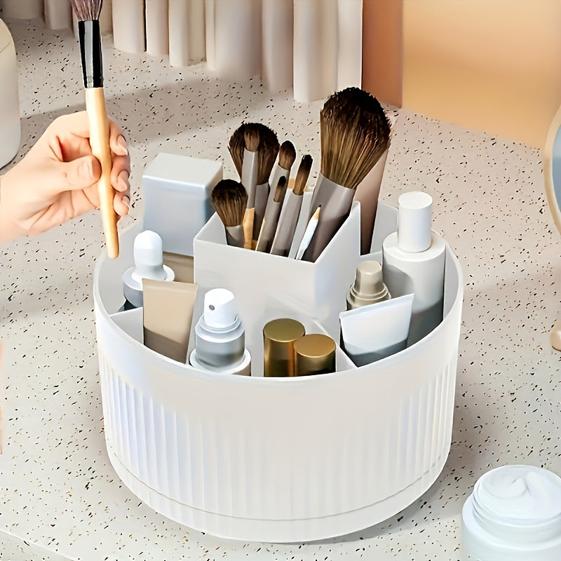 Cosmetic Storage Box -  360° Rotating Makeup Brush Organizer