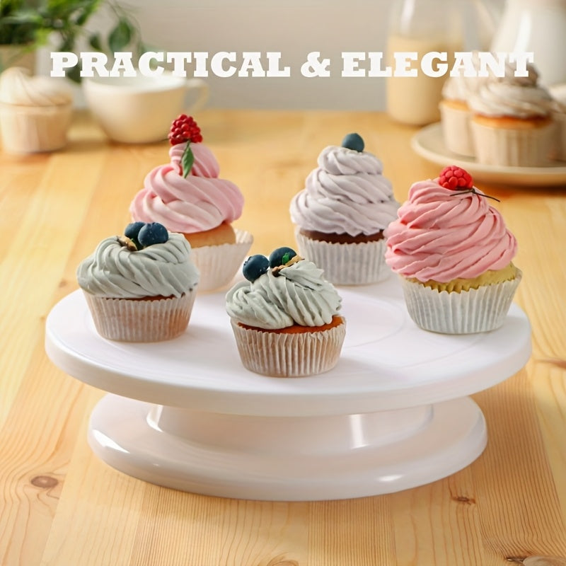 Cake Turntable, Cake Decoration Supplies, with Rotatable Cake Stand Turntable, Smooth Rotatable Cake Turntable Stand, Cake Decoration Kit Display Stand Baking Tool Accessories, Cake Decorating Kit, Cake Decorating Bag, Cake B