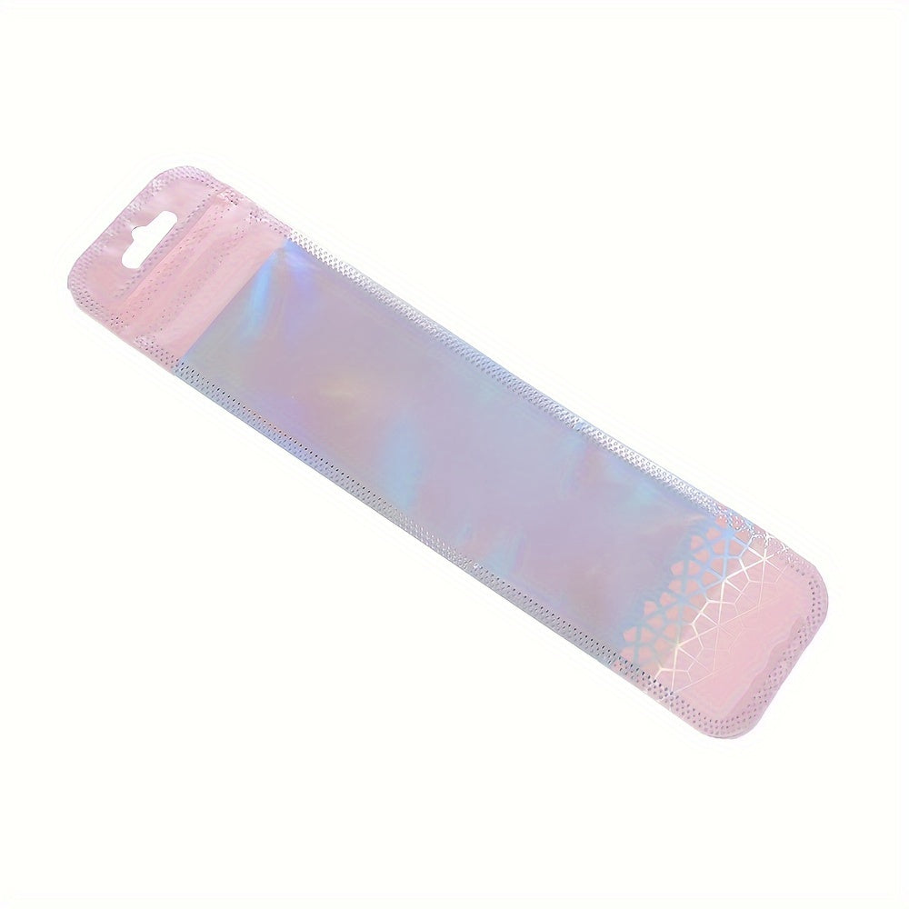50pcs Transparent Plastic Ziplock Bags, Jewelry Display Packaging Bags for Jewelry Packaging, Pen Display Thickened Long Ziplock Bags