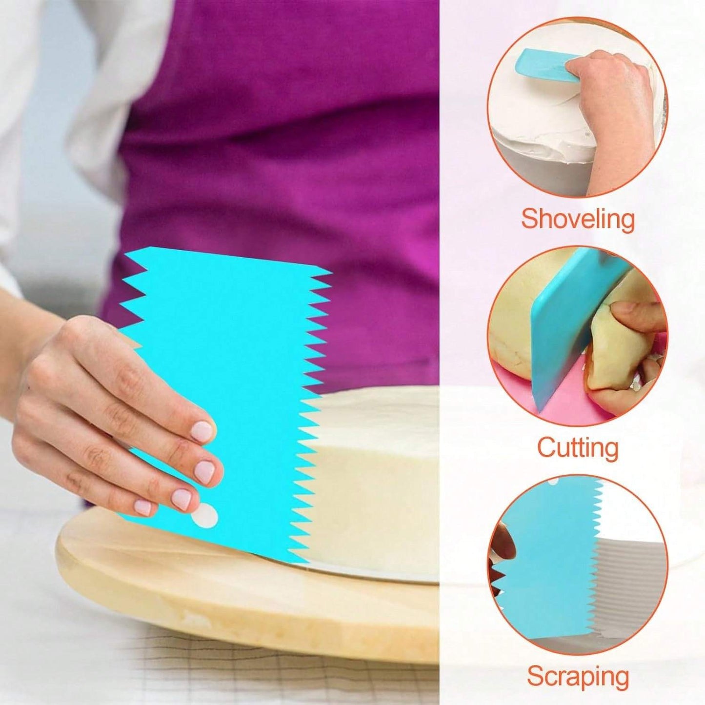 40pcs Cake Decorating Kit with 10 Piping Tips, 3 Reusable Icing Bags, 20 Disposable Bags, Cleaning Brush, Coupler, and Ties – Baking Tools for Cupcakes, Cookies, and Pastries – Essential Kitchen Accessories