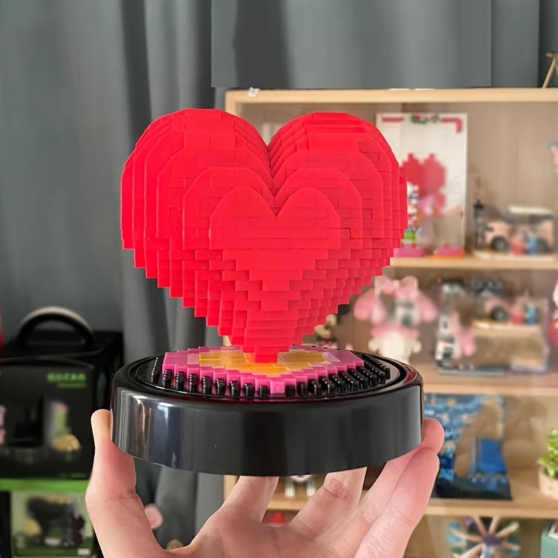 Creative Heart-shaped Building Blocks, Valentine's Day Confession Gift