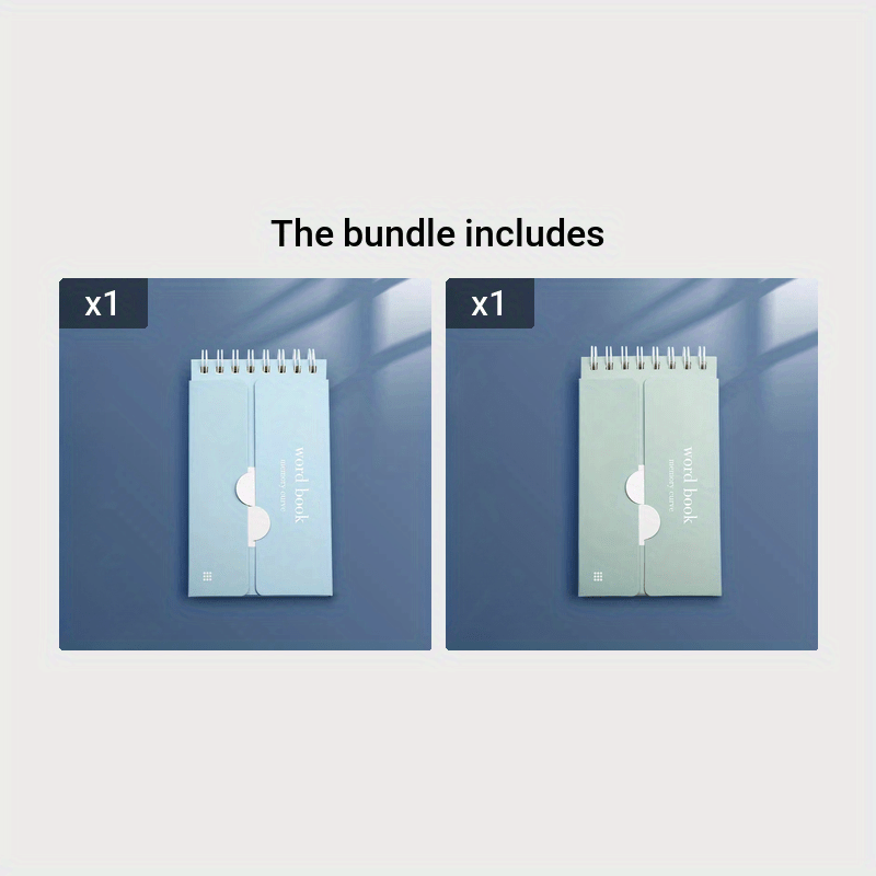 1pc Portable Vocabulary Memorization Notebook - Silent Writing Cover-Up Feature, Paper Material, No Feathers, College Ruled, Suitable for Ages 14+ - Pocket-Sized English/Japanese Language Learning Aid