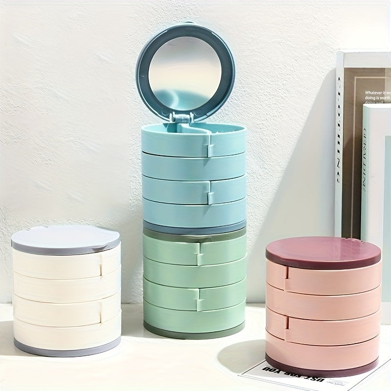 Cosmetic Storage Box - Rotating Jewelry Organizer