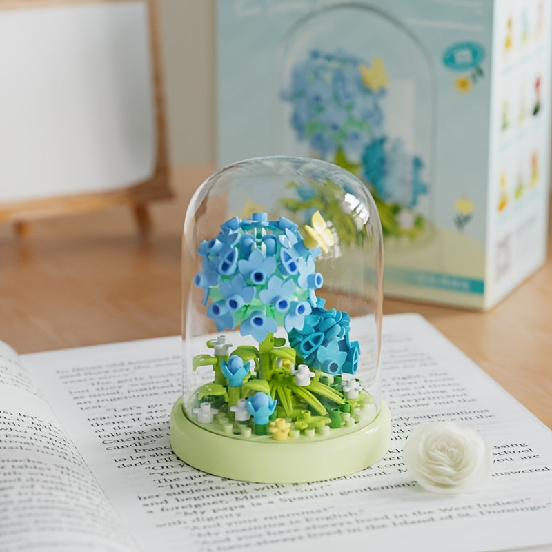 Small Particle Building Block Flower Assembly DIY Toy Home Desktop Decoration Model Holiday Gift for Mother's Day and Valentine's Day