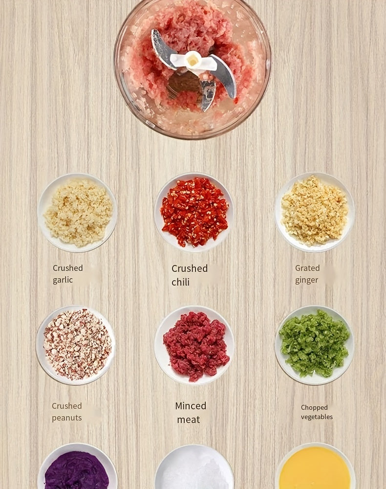 1, vegetable cutter, multifunctional garlic masher, garlic grinder, garlic masher, vegetable cutter, creative fruit masher, manual garlic masher, kitchen supplies, kitchen gadgets, 500/900ml