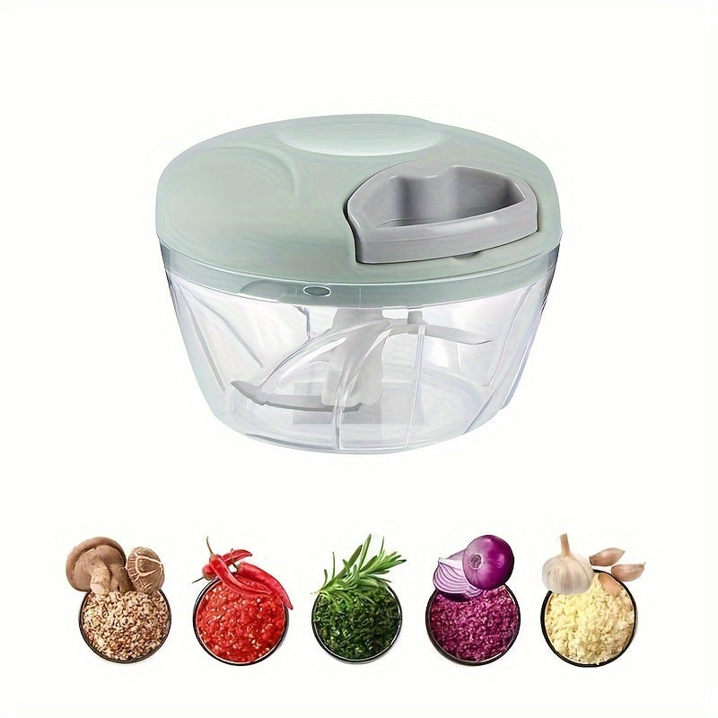 1, vegetable cutter, multifunctional garlic masher, garlic grinder, garlic masher, vegetable cutter, creative fruit masher, manual garlic masher, kitchen supplies, kitchen gadgets, 500/900ml