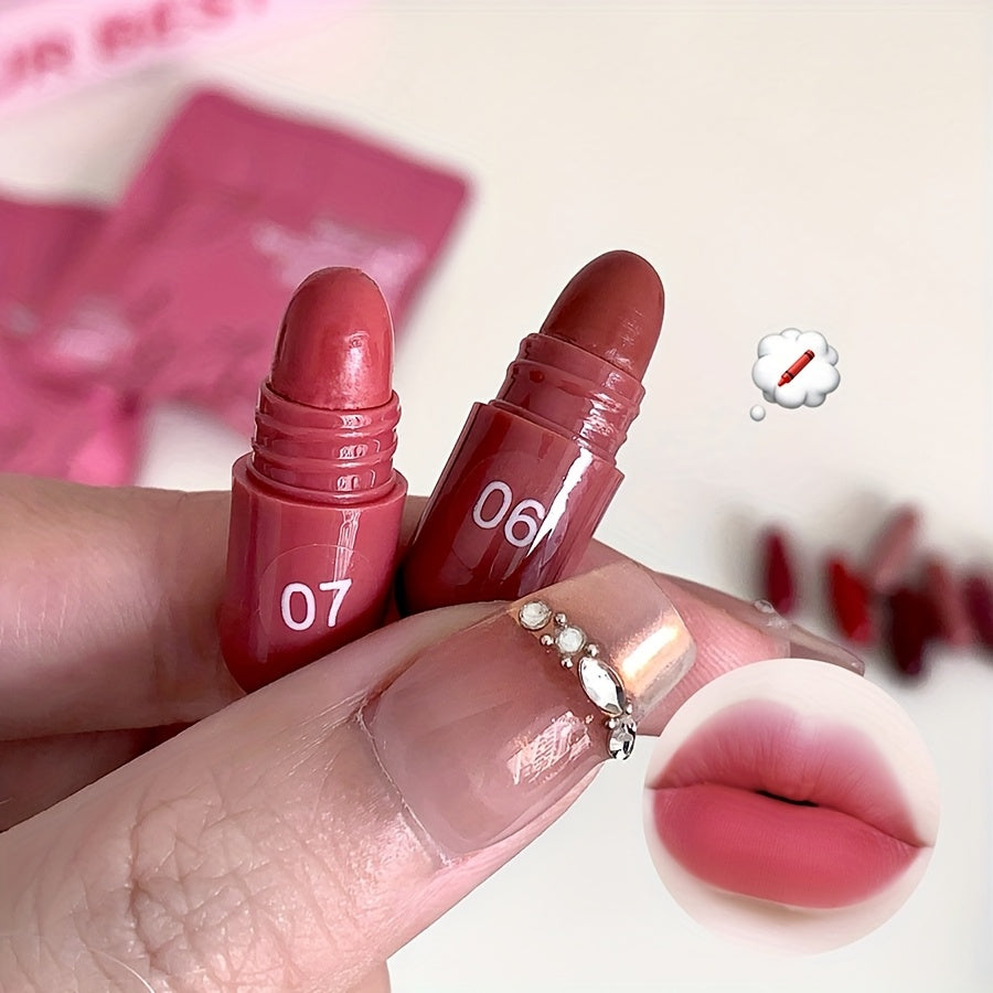 12pcs Mini Matte Lipstick Set - Rich, Soft, and Smooth Lip Colors in Pink, Red, and Brown, Easy to Apply, Long-Lasting Wear, Perfect for Makeup Festivals or Gifts, Makeup Festival Gift|Matte Finish|Nourishing Lipstick, Lipsti