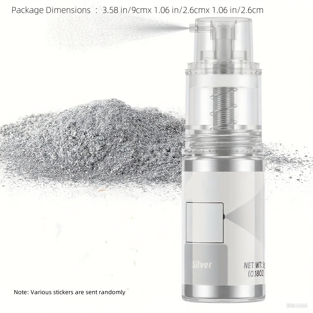 1pc Glitter Sequins, Glitter Spray, Baking Decoration 5G Glitter, for Cake Decorations, Dessert Decorations, Handicrafts DIY stickers randomly