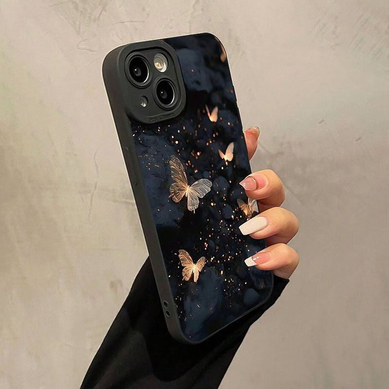 Eye Black Shell Pattern Print Suitable for iPhone 11/12/13/14 Pro Max, 15 Plus, 7/8 Plus, XS/XR, 11 Pro, 12 Pro, 13 Pro, 16 Pro, 16 Plus