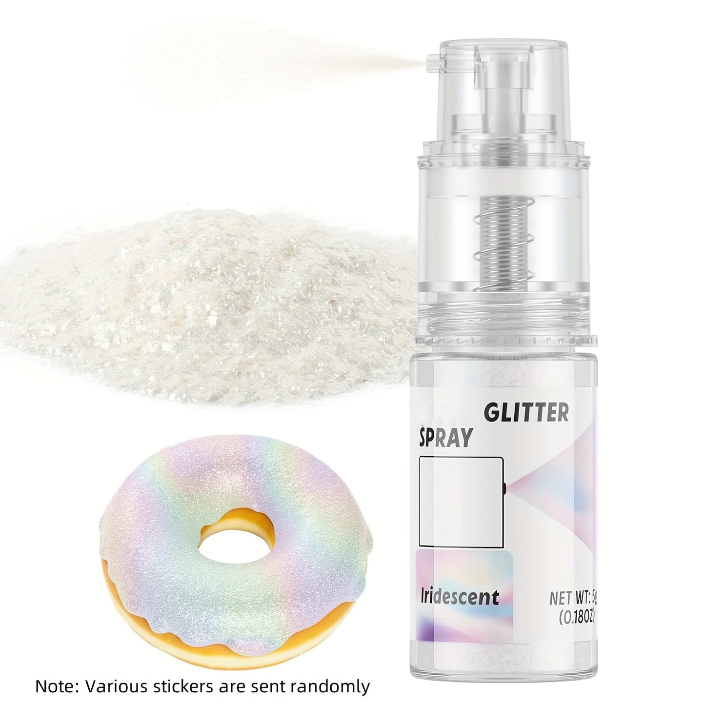 1pc Glitter Sequins, Glitter Spray, Baking Decoration 5G Glitter, for Cake Decorations, Dessert Decorations, Handicrafts DIY stickers randomly