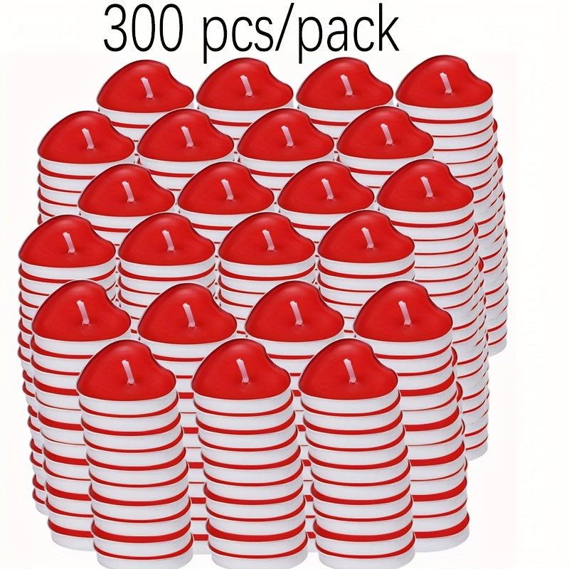 12/50 Heart-Shaped Candles - Golden & White, Single-Wick, Short Burn Time (1-4 Hours), Ideal for Valentine'S Day, Christmas, Halloween, Thanksgiving, Ramadan, and More - Perfect for Home Decor and Special Occasions, Candle De