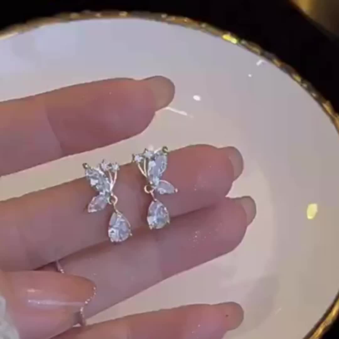 Sparkling Butterfly Design Inlaid Rhinestone