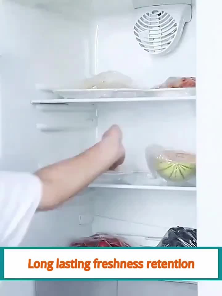 100pcs Reusable Elastic Food Storage Covers - Transparent, Stretchable Plastic Bowl & Plate Sealing Film, Odorless, Alternative to Aluminum Foil & Deli Meat Covers, Food Contact Saf