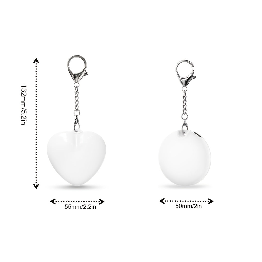 Auto Sensor Purse & Handbag Light | Heart/Round Night Lamp Gift for Women, Moms Smart Bedside Decor with Multi-Shape Options, Nightstand Lamp, Handbag Accessory, Decorative Lighting, Round Nightlight, Durable Construction, En