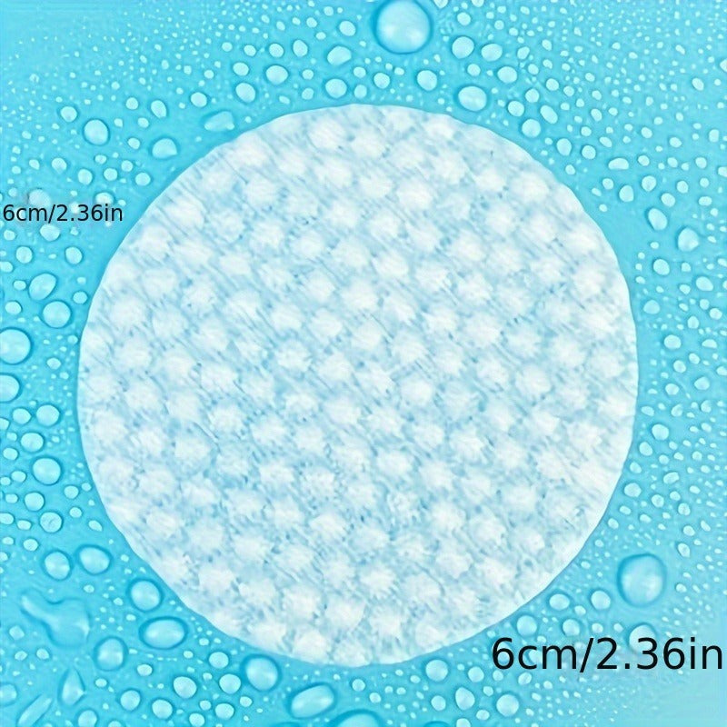 60/120/240pcs oval cleaning pad, suitable for face use, high-quality cosmetic water pad, velvet-free round pad, suitable for all light brown types, disposable facial cleansing and cleansing face pads