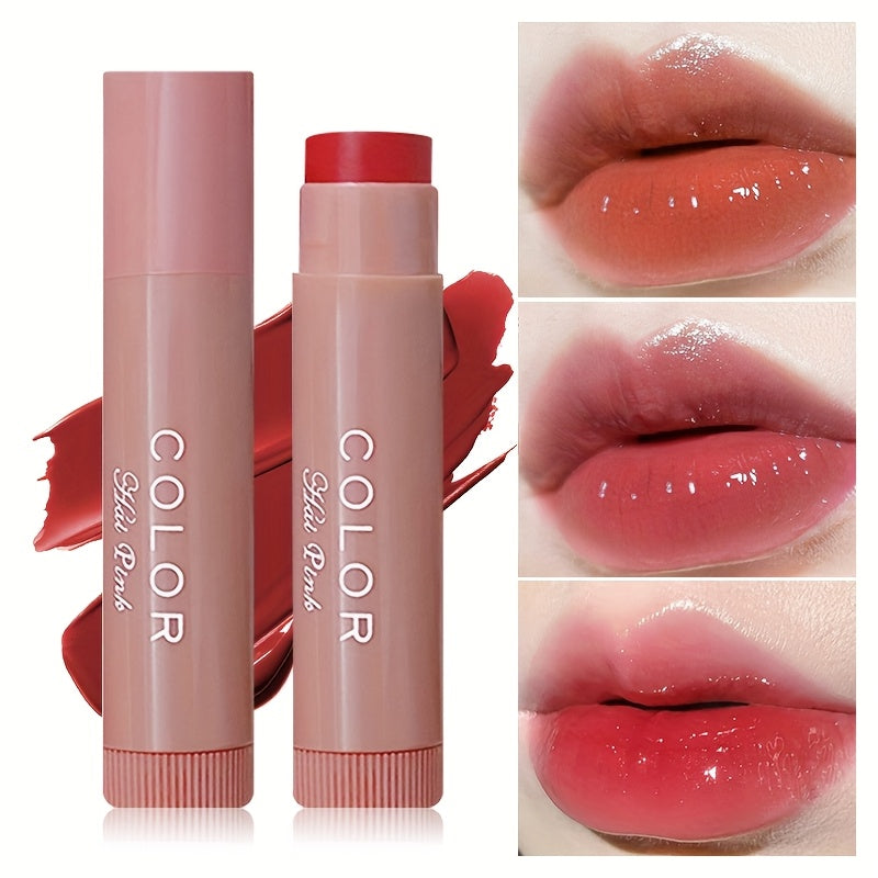 3pcs/1pc Women'S Waterproof Moisturizing Lipstick Set, Featuring 3 Long-Lasting Lip Balms in Natural Shades, Enriched with Plant Squalane for Hydration, Enhancing Lip Color with a Durable Finish, Non-Greasy, Fade-Resistant, S