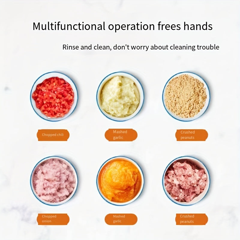 1, vegetable cutter, multifunctional garlic masher, garlic grinder, garlic masher, vegetable cutter, creative fruit masher, manual garlic masher, kitchen supplies, kitchen gadgets, 500/900ml