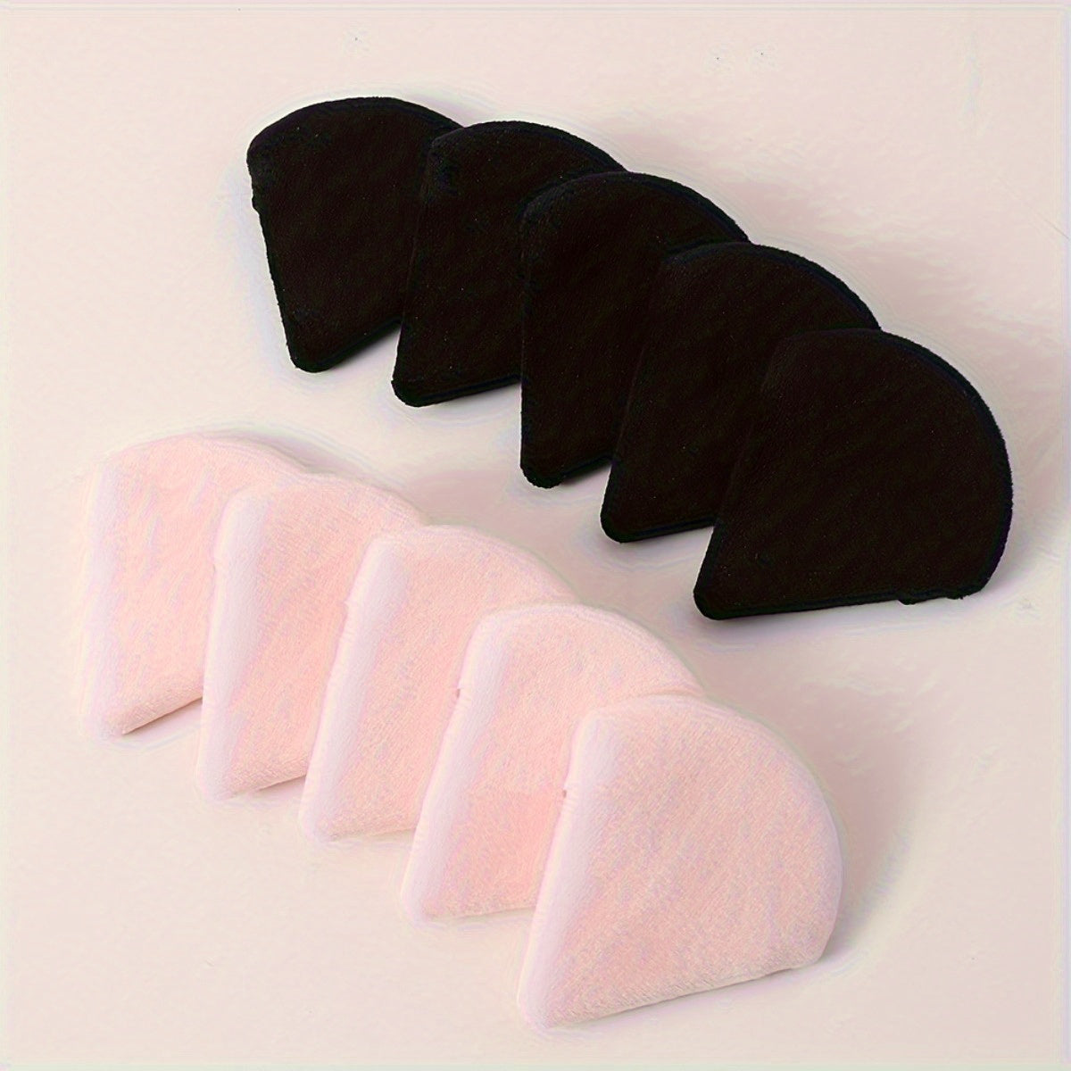 11/25pcs Reusable Triangular Makeup Sponges & Beauty Blenders - Soft Plush, Fragrance-Free, 3 Colors (Black/White/Pink) for Foundation, Powder, Blush - Gentle on Normal Light Beige, Face & Body Use, Makeup Sponges for Blendin