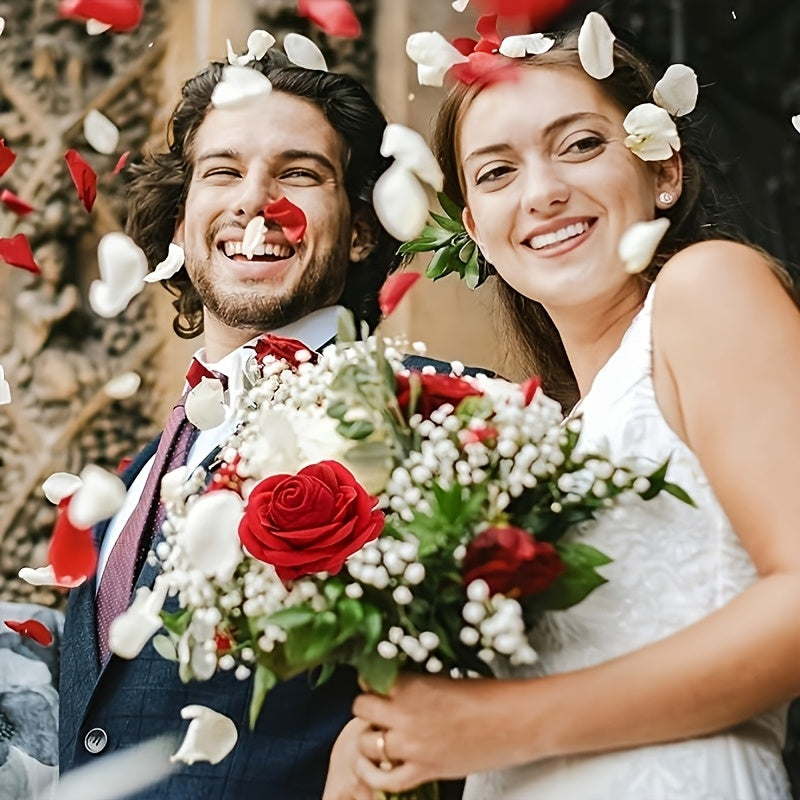 Velvet Rose Ring Box with Green Leaf Accents - Perfect for Valentine'S Day, Mother'S Day, Qixi Festival, and Special Occasions like Weddings, Engagements, and Proposals, Valentine'S Day Gift | Romantic Gift | Velvet Rose Ring