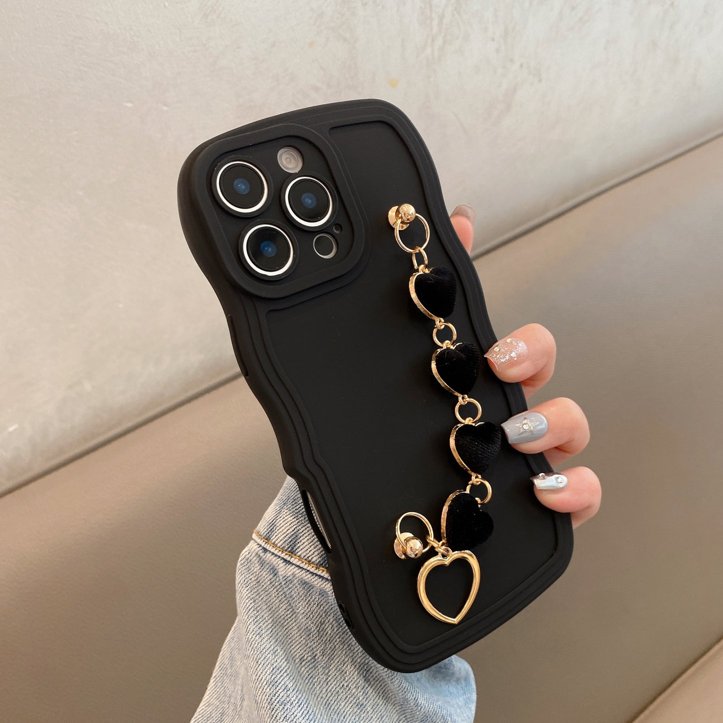 Big Wave Bracelet: Big Wave Lens Full Coverage Suitable for Apple Series iPhone 14 Pro Case, Apple 13 Protective Cover 11/12, Suitable for iPhone 15 Plus Case, 14 Pro Max, Apple 13 Protection Case 12, Head Compatible with App