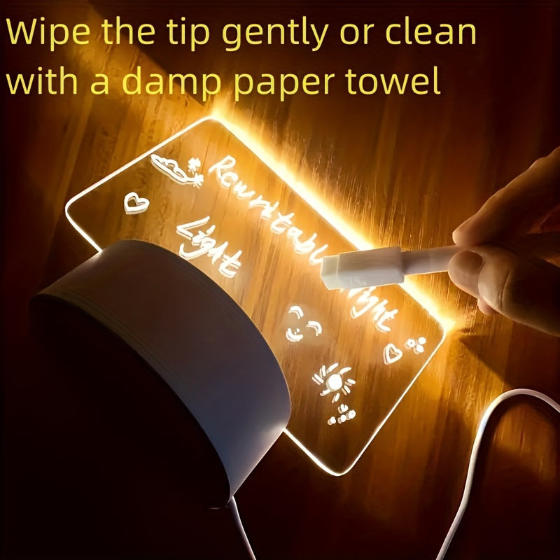 USB-Powered 3D Heart Night Lamp with Pen - Perfect for Valentine's Day, Bedroom, Living Room, or Office Decor