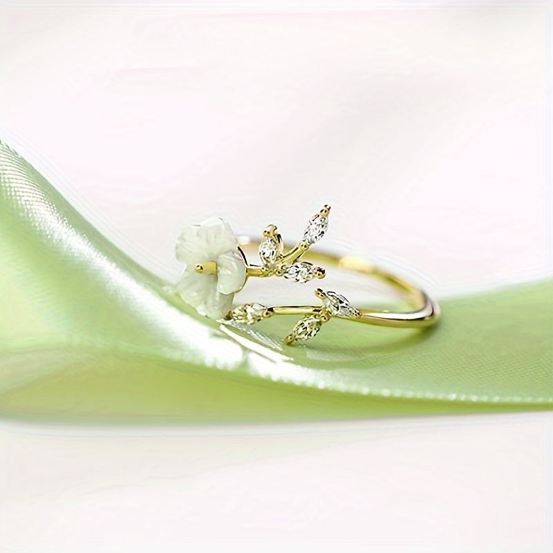 Creative Flower Leaf Ring
