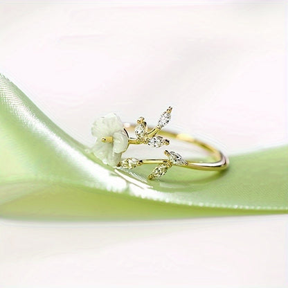 Creative Flower Leaf Ring