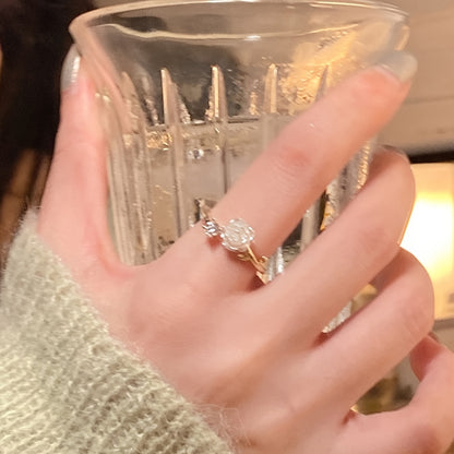 Elegant Zinc Alloy Adjustable Open Ring