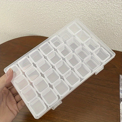 Cosmetic Storage Box - A Transparent Plastic Jewelry Box