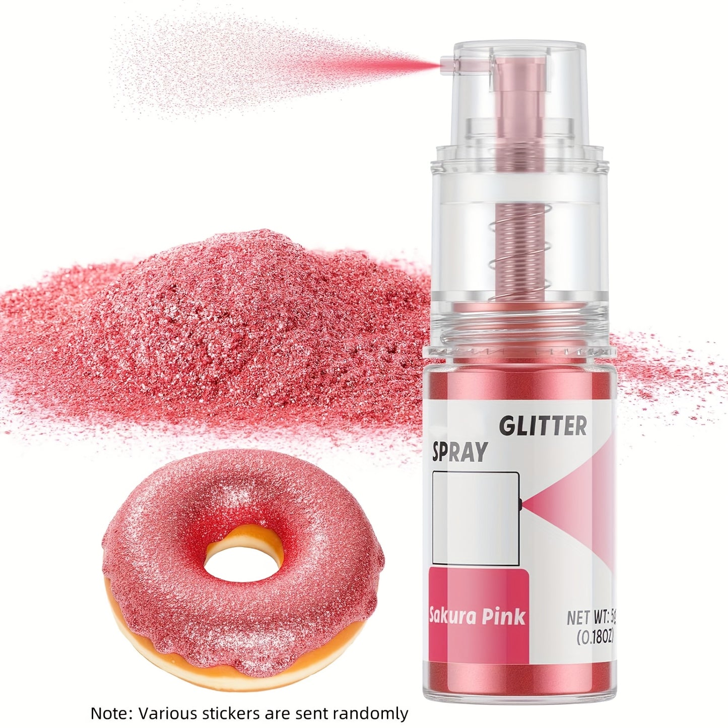 1pc Glitter Sequins, Glitter Spray, Baking Decoration 5G Glitter, for Cake Decorations, Dessert Decorations, Handicrafts DIY stickers randomly