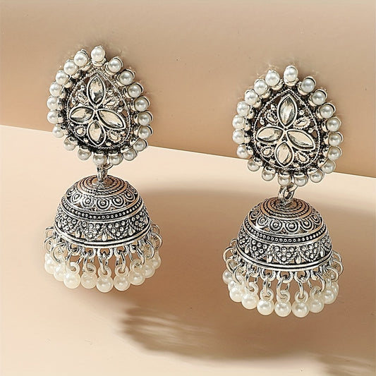 Eastern Bollywood-Inspired Waterdrop-Shaped Earrings for Women