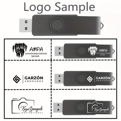 10 Pack Customizable USB Flash Drives Personalize with Your Logo Real Capacity USB 2.0 Available in 128MB/256MB/512MB/4GB/8GB/16GB/32GB for Wedding Favors & Corporate Gifts