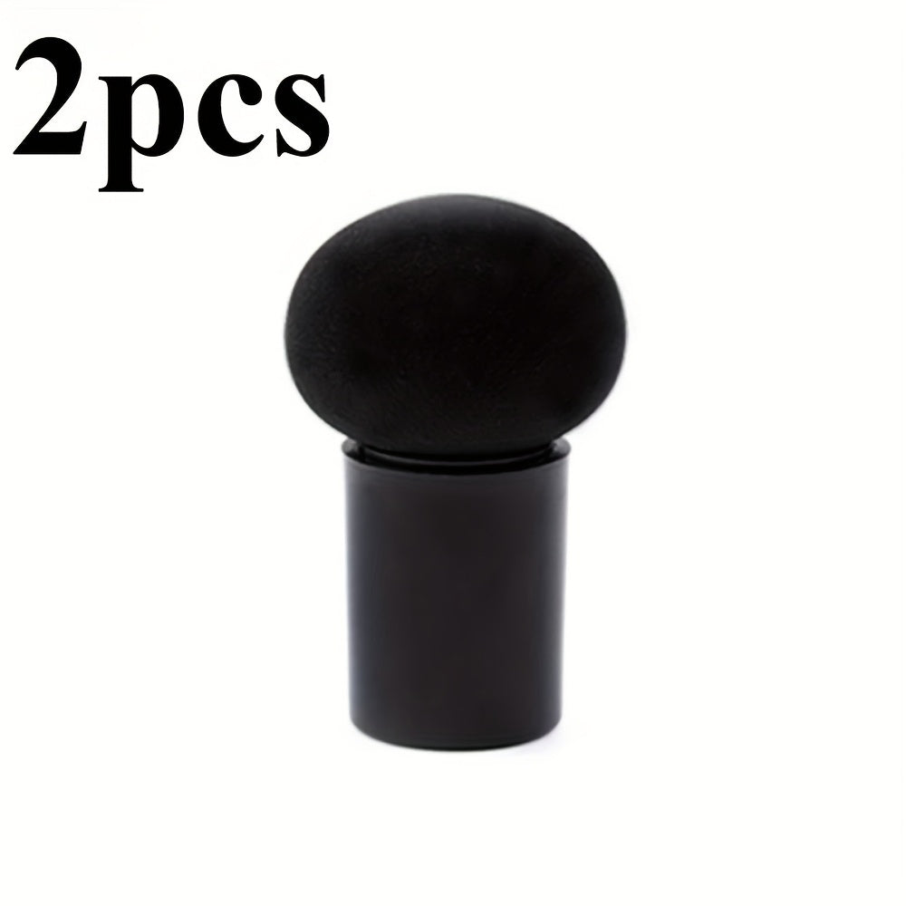 2pcs Handle Mushroom Makeup Sponge Portable Makeup Powder Puff Suitable for Wet and Dry Use Face Mushroom Head Makeup Sponge Foundation Makeup Sponge Powder Puff Beauty Tool Smooth Sponge