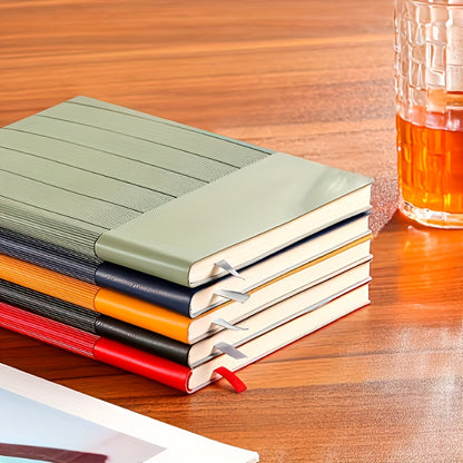 1 Set A5 Notebook & Binder-like Logbook Set - Luxury Gift Box with Golden/Black Labeling - Personalized Logo/Text/Brand - Heavy-Duty Paper Binder with Closure - Business Journal, Planner, Diary - Ideal for Corporate Gifts, Ch