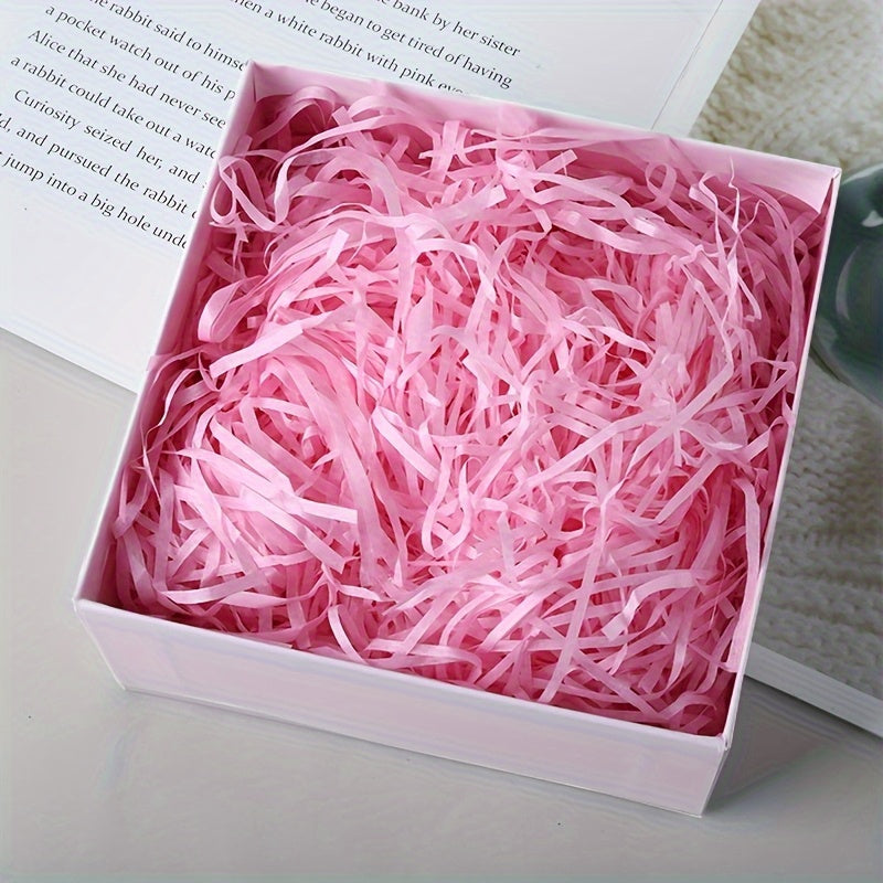 30g Raffia Paper Filler - Light Pink, Blue, Golden, Suitable for Gift Wrapping, Christmas, Wedding, Birthday, Valentine'S Day Decoration Filler, Holiday Packaging | Soft Tones | Lightweight Filling Material