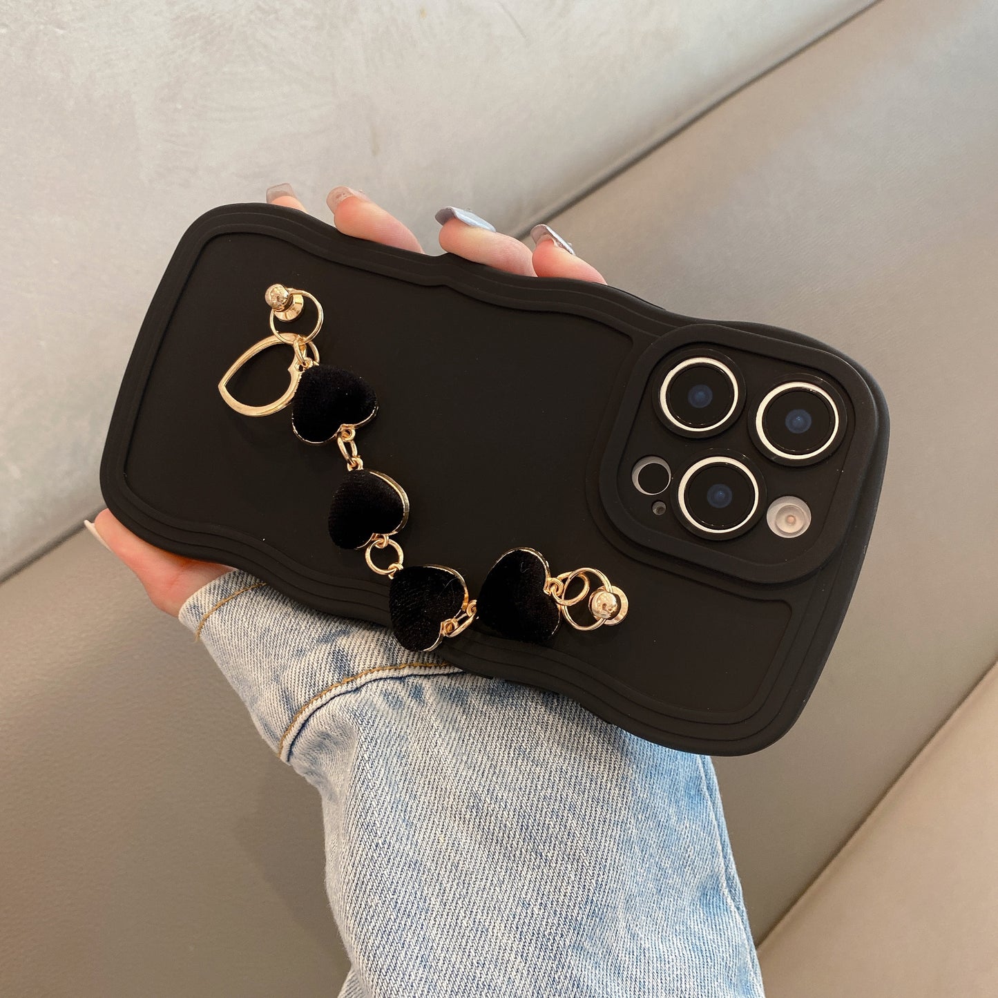 Big Wave Bracelet: Big Wave Lens Full Coverage Suitable for Apple Series iPhone 14 Pro Case, Apple 13 Protective Cover 11/12, Suitable for iPhone 15 Plus Case, 14 Pro Max, Apple 13 Protection Case 12, Head Compatible with App