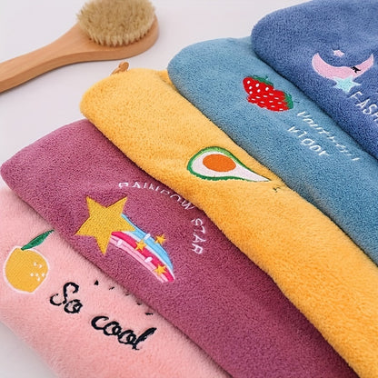 1pc Magic Microfiber Hair Drying Towel - Quick Dry Shower Cap Turban for Women & Girls, Soft Polyester Fiber Bath Hat, Super Absorbent Lady Head Wrap with Button Closure, Shower Cap for Hair Drying