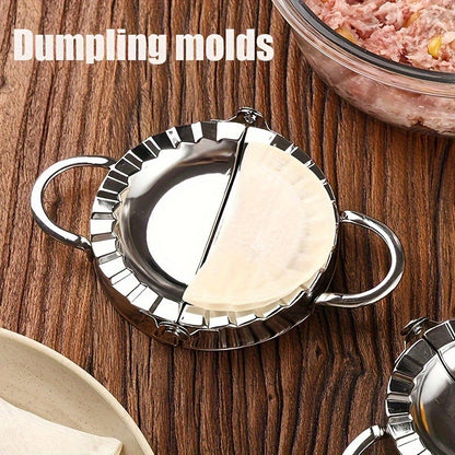 Stainless Steel Dumpling Maker - Easy-to-Use Press and Cutting Tool for Perfect Dumplings, Pies, and Pastries - Essential Kitchen Gadget for Effortless Food Preparation, Dumpling Maker