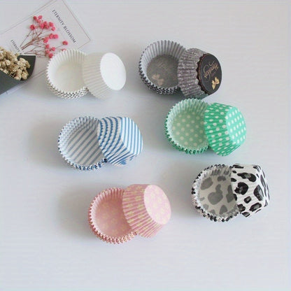 100pcs/box Snow Lady Cake Cups - Oil Proof Paper Holder For Baked Cookies And Cakes