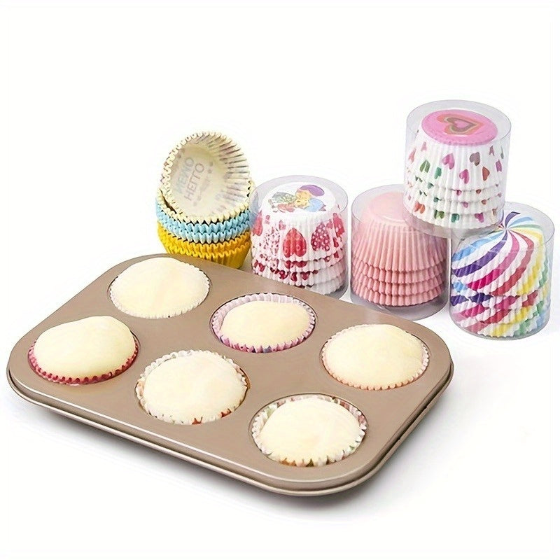 100pcs/box Snow Lady Cake Cups - Oil Proof Paper Holder For Baked Cookies And Cakes