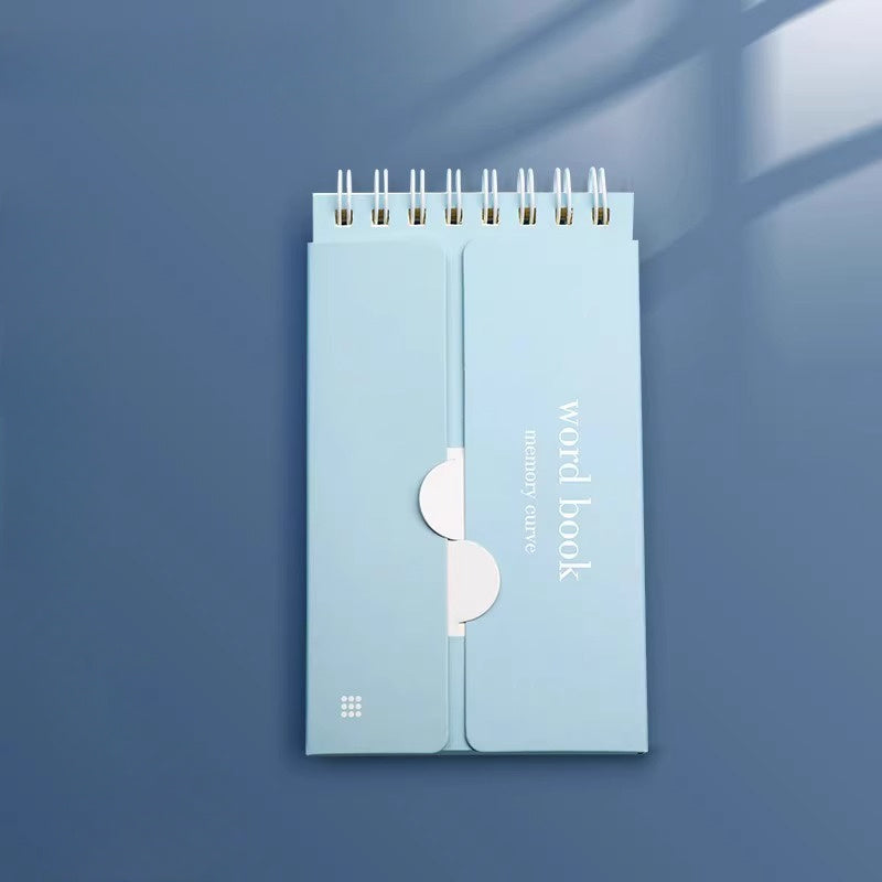 1pc Portable Vocabulary Memorization Notebook - Silent Writing Cover-Up Feature, Paper Material, No Feathers, College Ruled, Suitable for Ages 14+ - Pocket-Sized English/Japanese Language Learning Aid